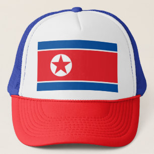 Nordkorea Flagga Keps