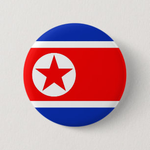 Nordkorea flagga knapp