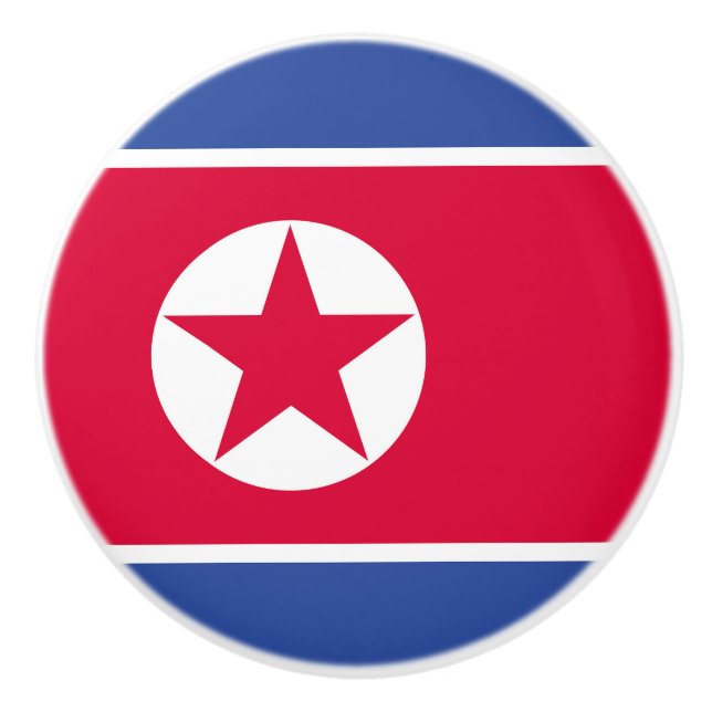 Nordkorea flagga knopp (Framsidan)