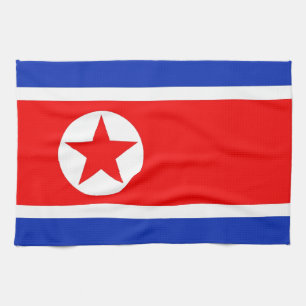 Nordkorea flagga kökshandduk