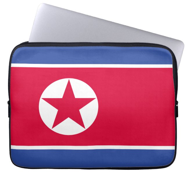 Nordkorea flagga laptop fodral (Framsidan)