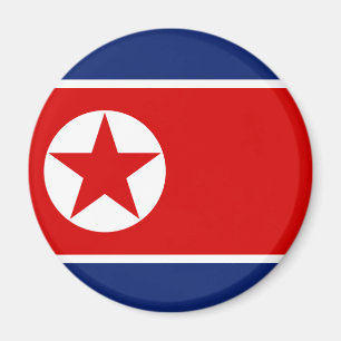 Nordkorea Flagga Magnet