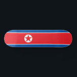 Nordkorea Flagga Mini Skateboard Bräda 18,5 Cm<br><div class="desc">Patriotisk flagga i Nordkorea.</div>