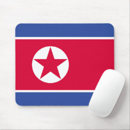 Nordkorea flagga musmatta