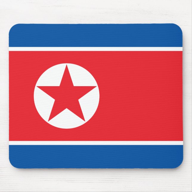 Nordkorea Flagga Musmatta (Framsidan)