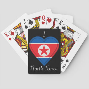 Nordkorea flagga spelkort