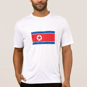 Nordkorea Flagga T Shirt