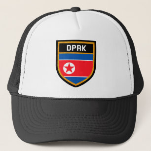 Nordkorea flagga truckerkeps