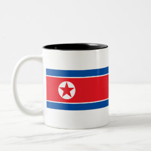 Nordkorea Flagga Två-Tonad Mugg
