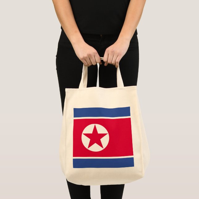 Nordkorea flagga tygkasse (Framsida (produkt))