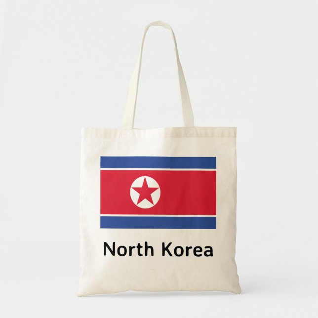 Nordkorea Flagga Tygkasse (Framsidan)
