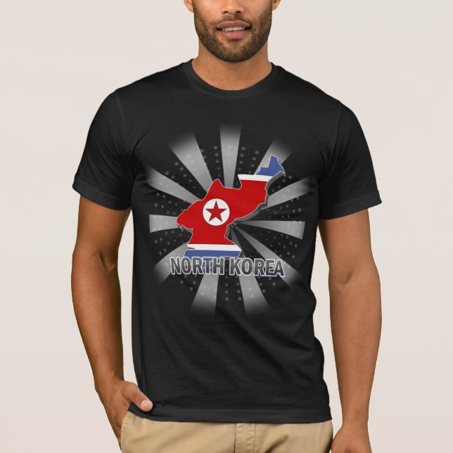 Nordkorea flaggakarta 2,0 tee shirt (Framsida)