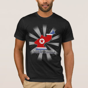 Nordkorea flaggakarta 2,0 tröja