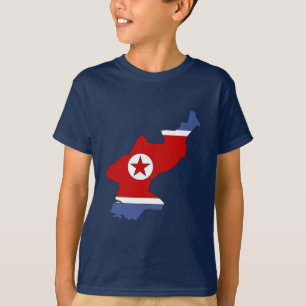 Nordkorea flaggakarta t shirt