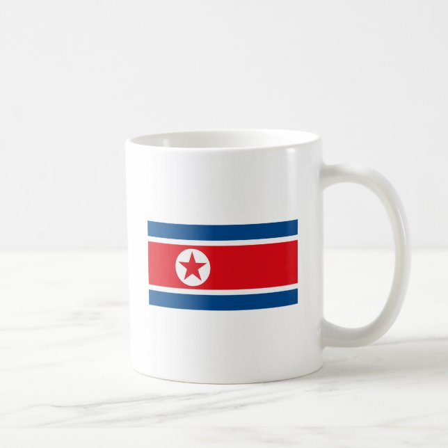 Nordkorea flaggamugg kaffemugg (Höger)