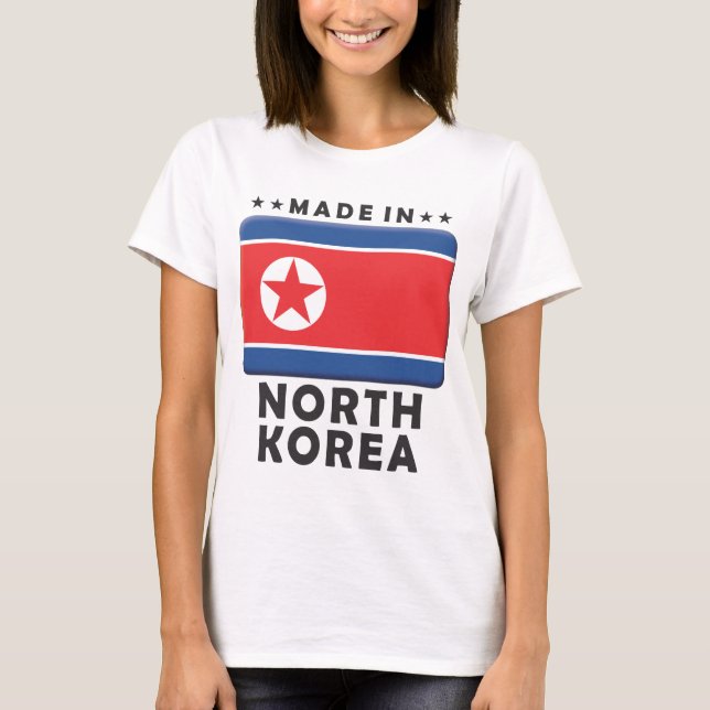 Nordkorea gjorde t-shirt (Framsida)