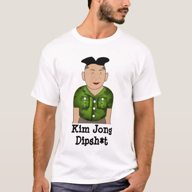 Nordkorea Kim Jong Un - roliga utslagsplatser Tee Shirt (Framsida)