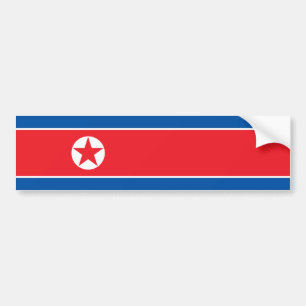 Nordkorea/koreansk flagga bildekal