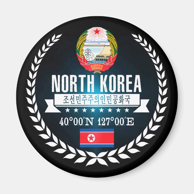 Nordkorea Magnet (Framsidan)