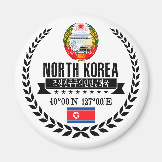 Nordkorea Magnet (Framsidan)