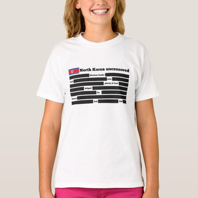 Nordkorea ocensurerat tee (Framsida)