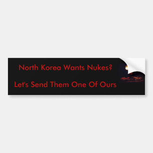Nordkorea önskar Nukes? Bildekal