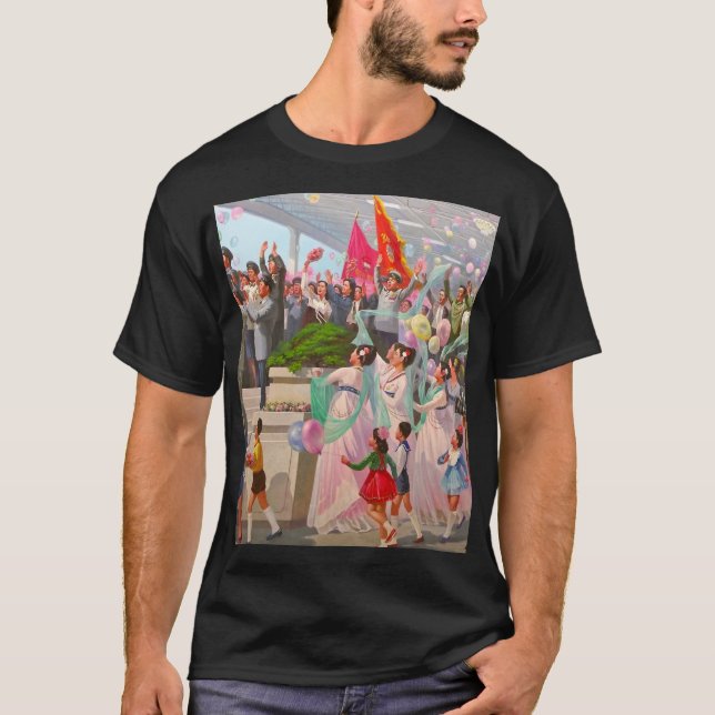 Nordkorea - Propaganda T Shirt (Framsida)