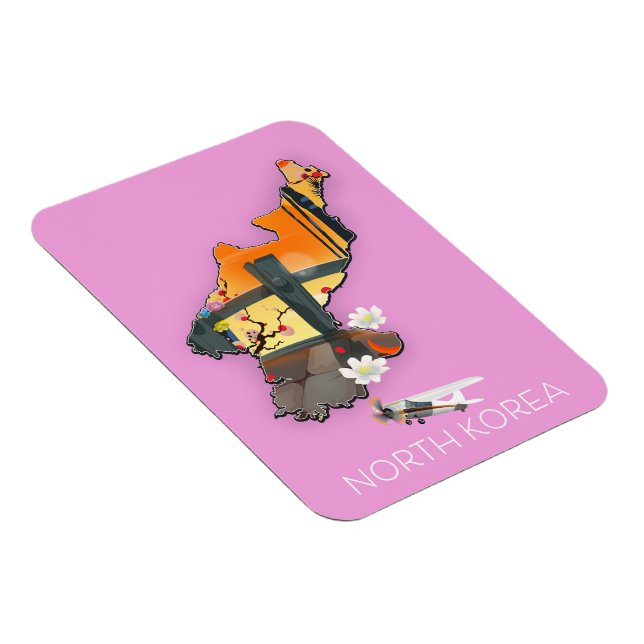 Nordkorea reskarta magnet (Högersidan)