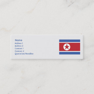 Nordkorea - smala mini visitkort