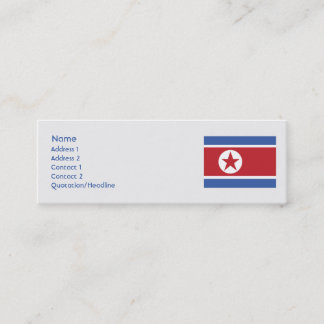 Nordkorea - smala mini visitkort