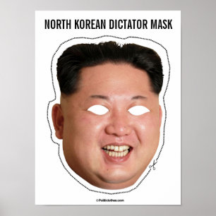 Nordkoreansk diktatormask poster