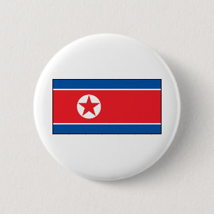 Nordkoreansk flagga knapp