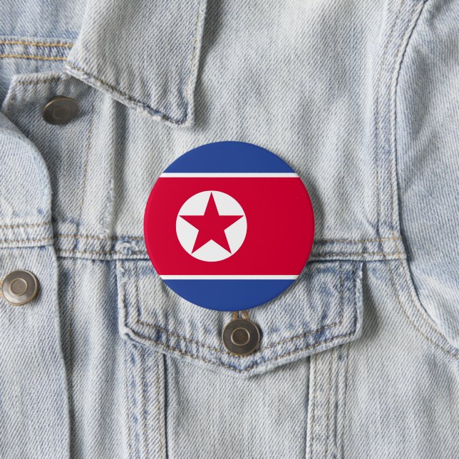 Nordkoreansk flagga knapp (In Situ)