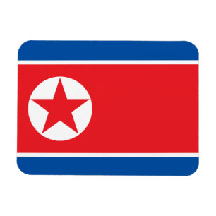 Nordkoreansk flagga magnet