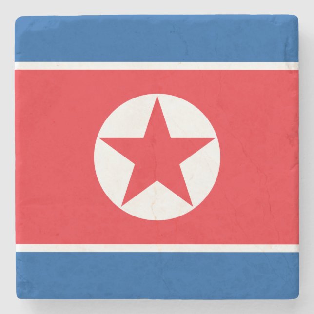 Nordkoreansk flagga stenunderlägg (Framsidan)