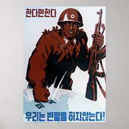 Nordkoreansk propagandaPoster - knackknack Poster