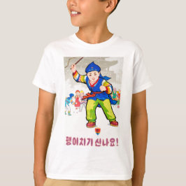 Nordkoreanska skjortaungar t shirt