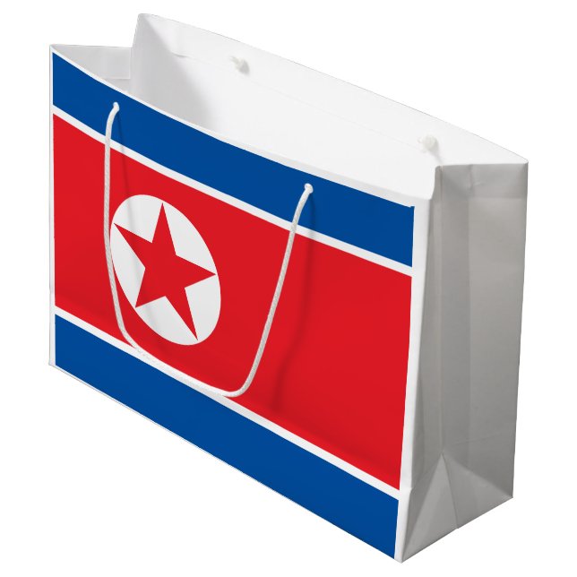 Nordkoreas flagga (Framsidan Vinklad)