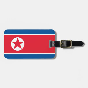 Nordkoreas flagga bagagebricka