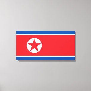 Nordkoreas flagga canvastryck