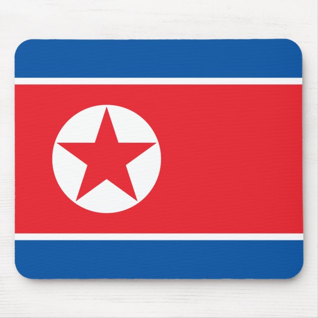 Nordkoreas flagga (DPRK) Musmatta (Framsidan)
