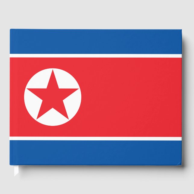 Nordkoreas flagga gästböcker (Framsida)