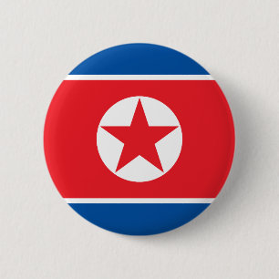 Nordkoreas flagga knapp