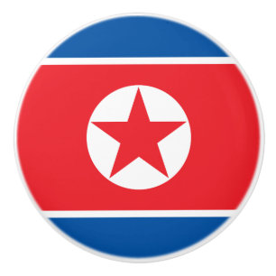 Nordkoreas flagga knopp