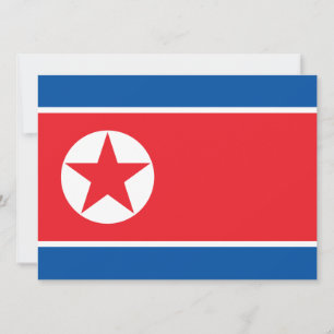 Nordkoreas flagga kort