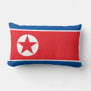 Nordkoreas flagga lumbarkudde