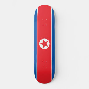 Nordkoreas flagga mini skateboard bräda 18,5 cm