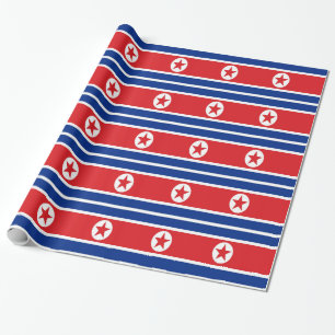 Nordkoreas flagga presentpapper