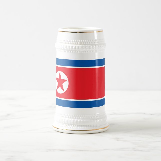 Nordkoreas flagga sejdel (Center)