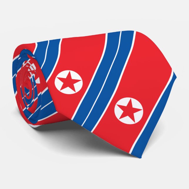 Nordkoreas flagga slips (Rullad)